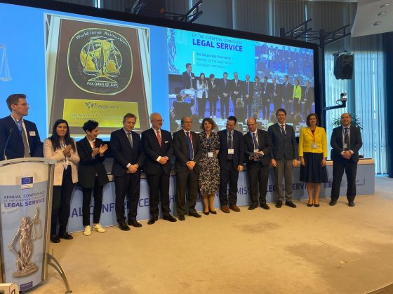 The Legal Service of the EU Commission Awarded with the  WJA Medal of Honors in Brussels